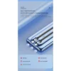 Yoobao Fast Charging Powerbank Built in Cables Lightning & Type C - LC2PRO (10000mAh)