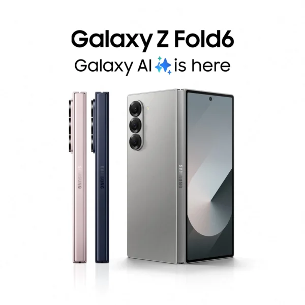 SAMSUNG Galaxy Z Fold6, AI Smartphone, Android, 12GB RAM, 50MP Camera, Big Screen, Multitasking, S Pen