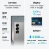 SAMSUNG Galaxy Z Fold6, AI Smartphone, Android, 12GB RAM, 50MP Camera, Big Screen, Multitasking, S Pen